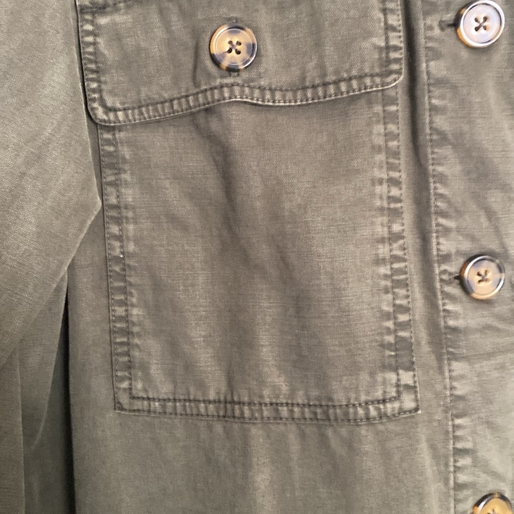 Lucky brand shacket, army green, size L - Picture 5 of 10